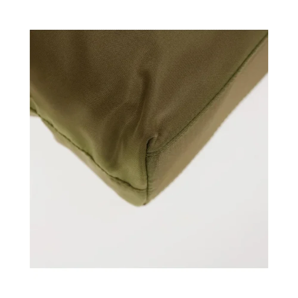 Prada Vintage Pre-owned Nylon prada-bags Green Dames