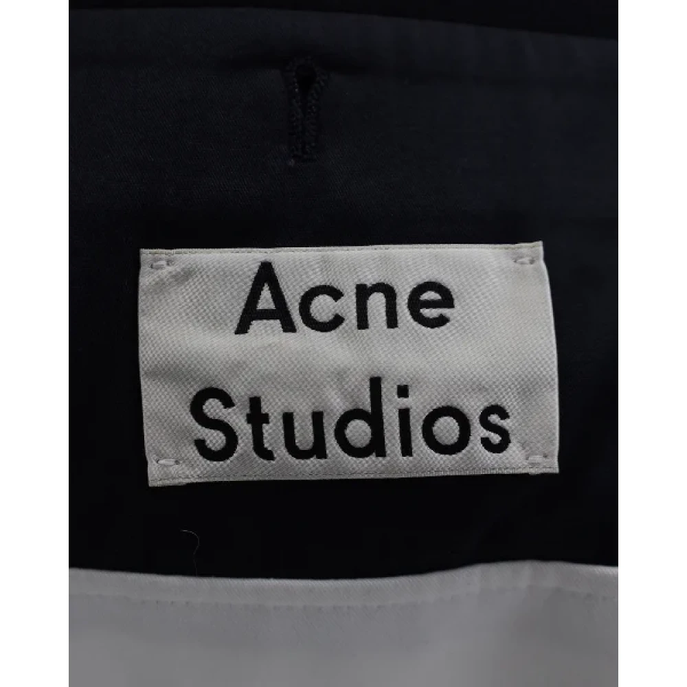 Acne Studios Pre-owned Wool outerwear Blue Dames