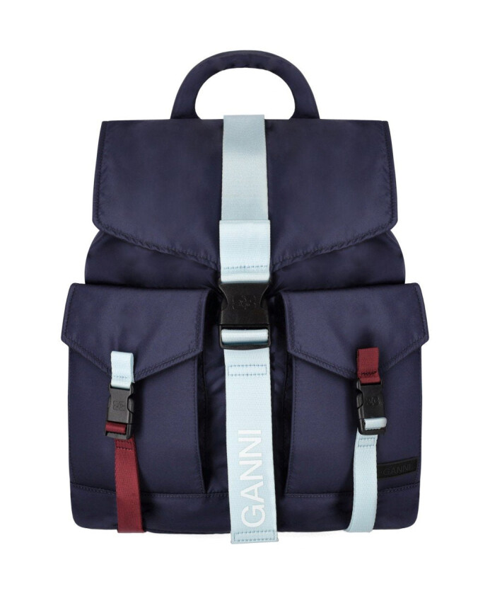 sac-a-dos-technique-en-nylon-bleu-avec-fermeture-a-boucle