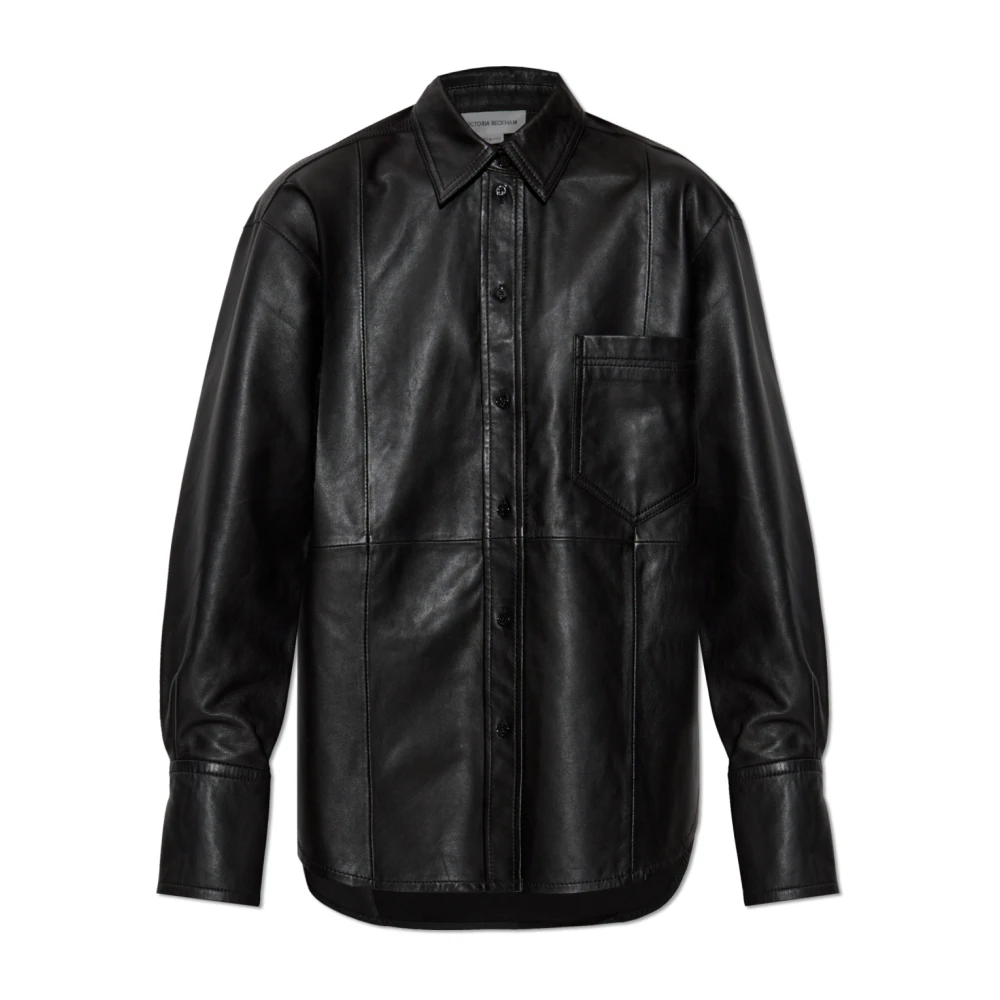 Jackets > Leather Jackets - - Victoria Beckham - Modalova