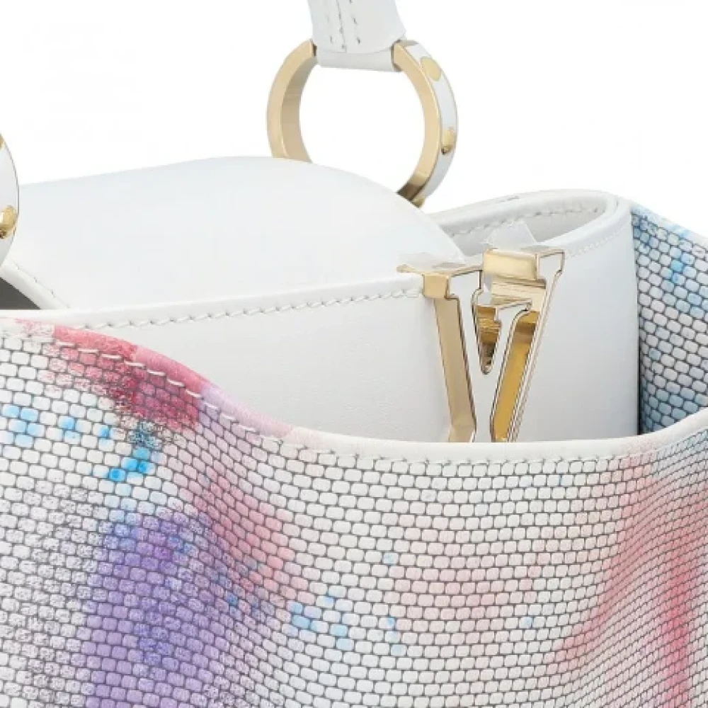 Louis Vuitton Vintage Pre-owned Fabric handbags White Dames