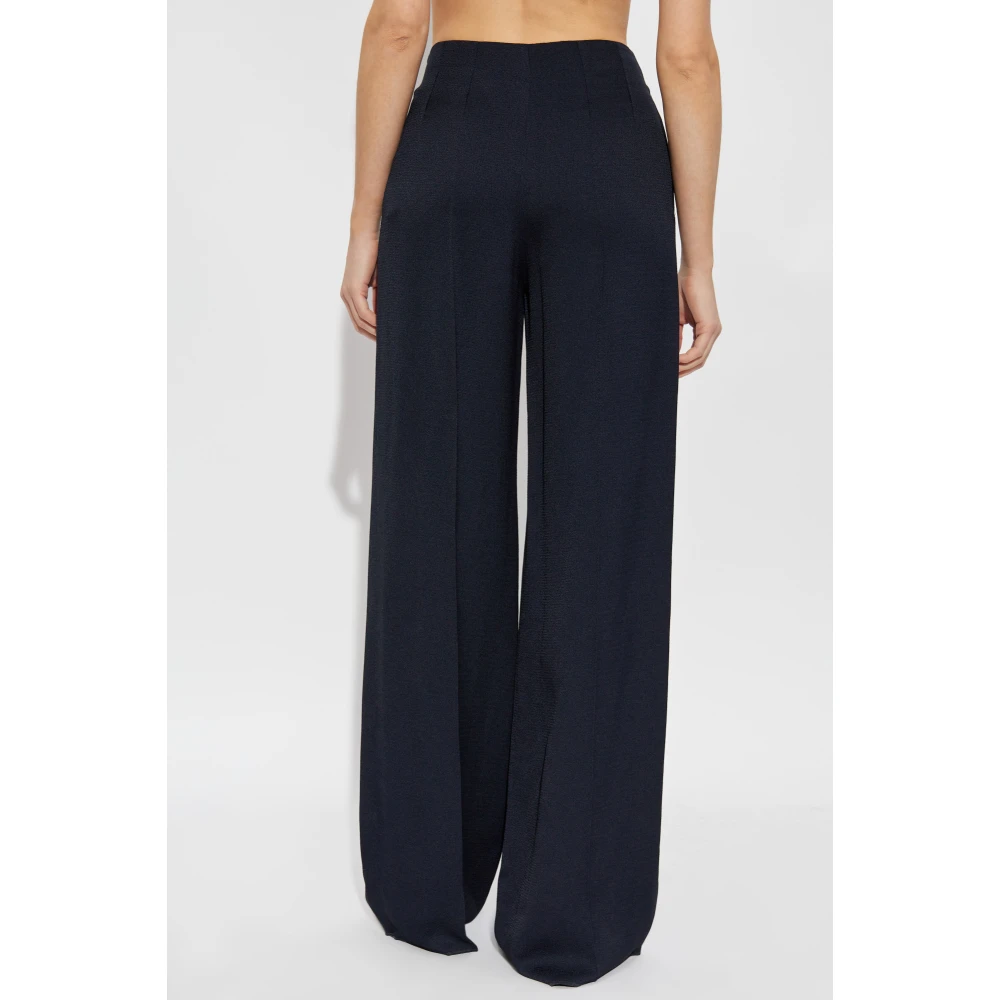 Emporio Armani Geplooide broek Blue Dames