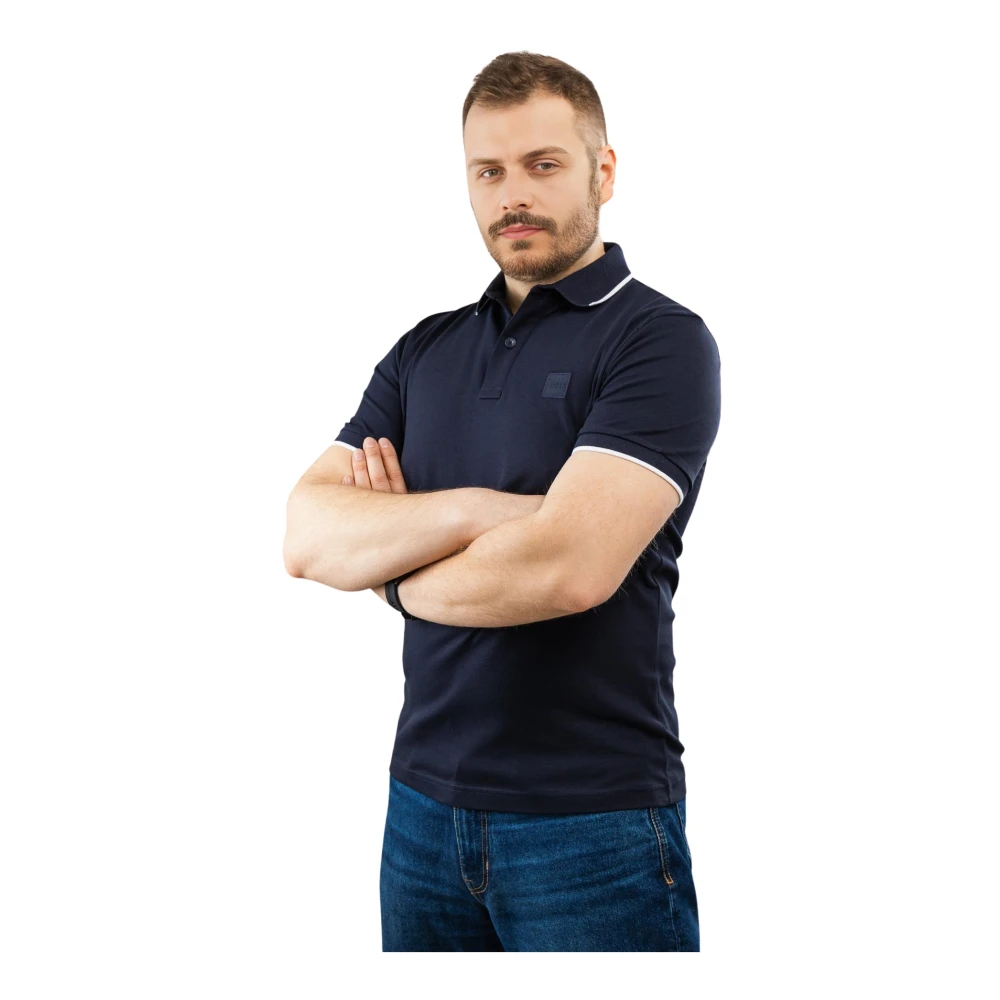 Hugo Boss Heren Polo Shirt Navy Blauw Blue Heren