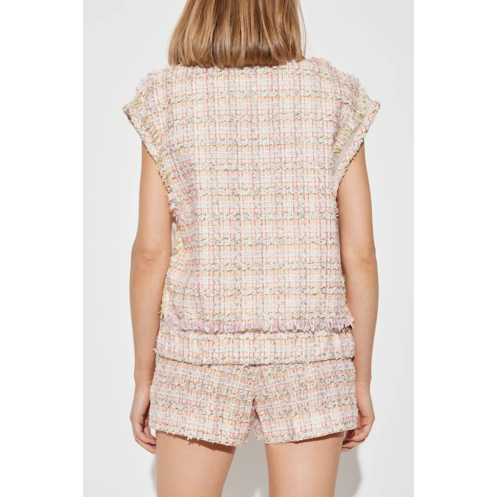 Versace Tweed Vest Pink Dames