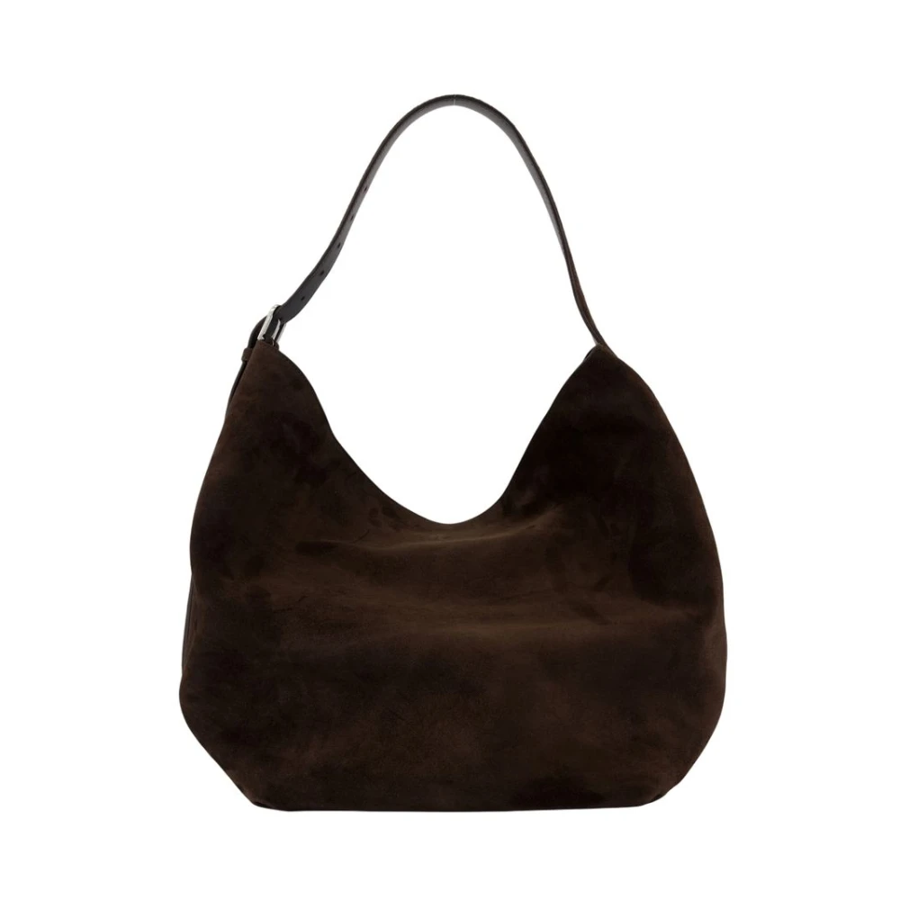 Totême Women's Brown Leather Shopper Bag With Flap