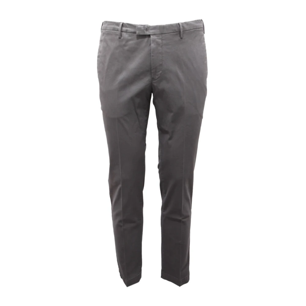 Pt01 Men's Gray Skinny Fit Grey Trousers Stretch Model - Slim-Fit Trousers - Xl - Trousers