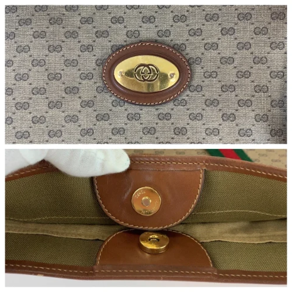 Gucci Vintage Pre-owned Canvas gucci-bags Brown Heren