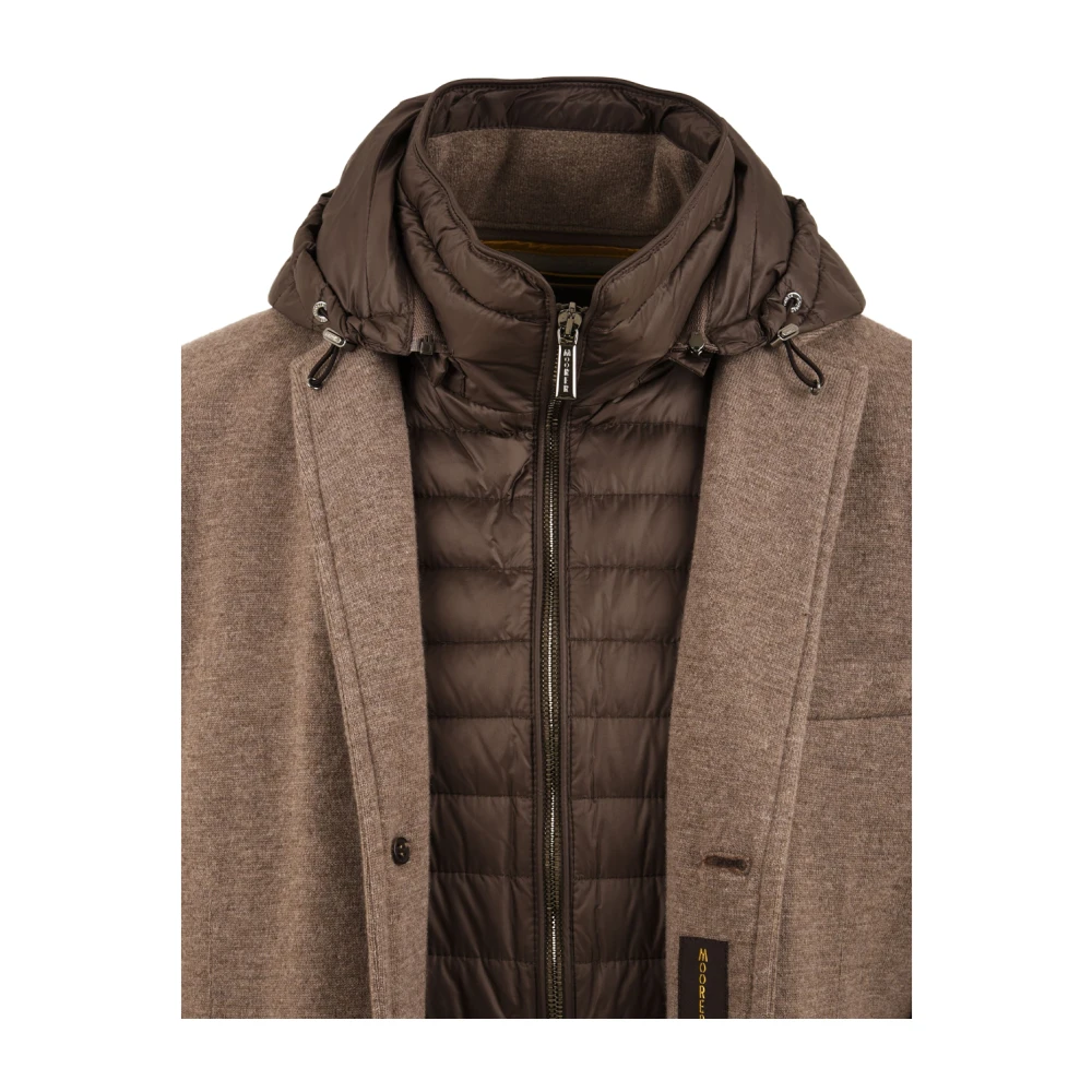 Moorer Beige Jas Bellotto Stijl Grijs Beige Heren