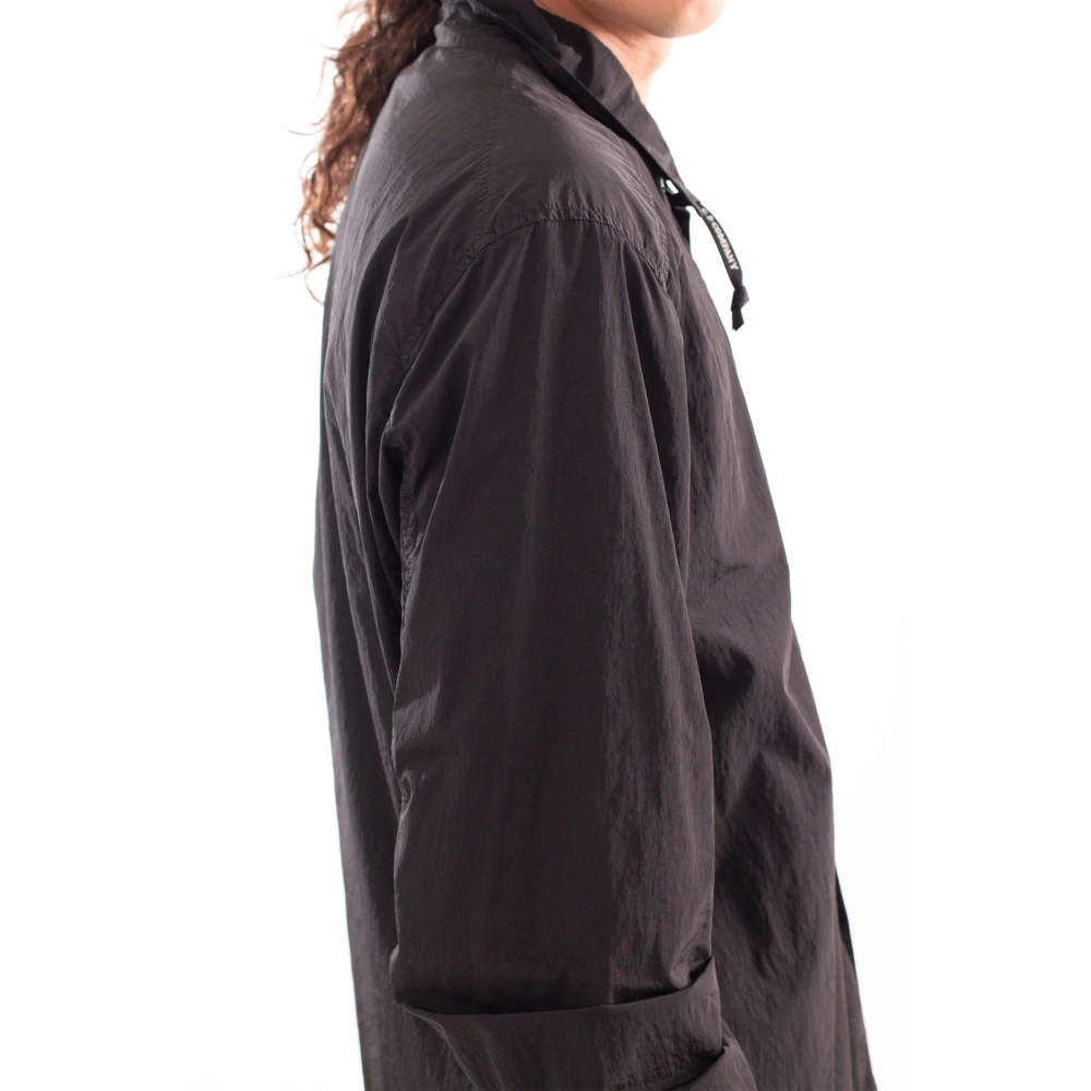 C.P. Company Lens Overshirt in Chrome-R Stijl Black Heren