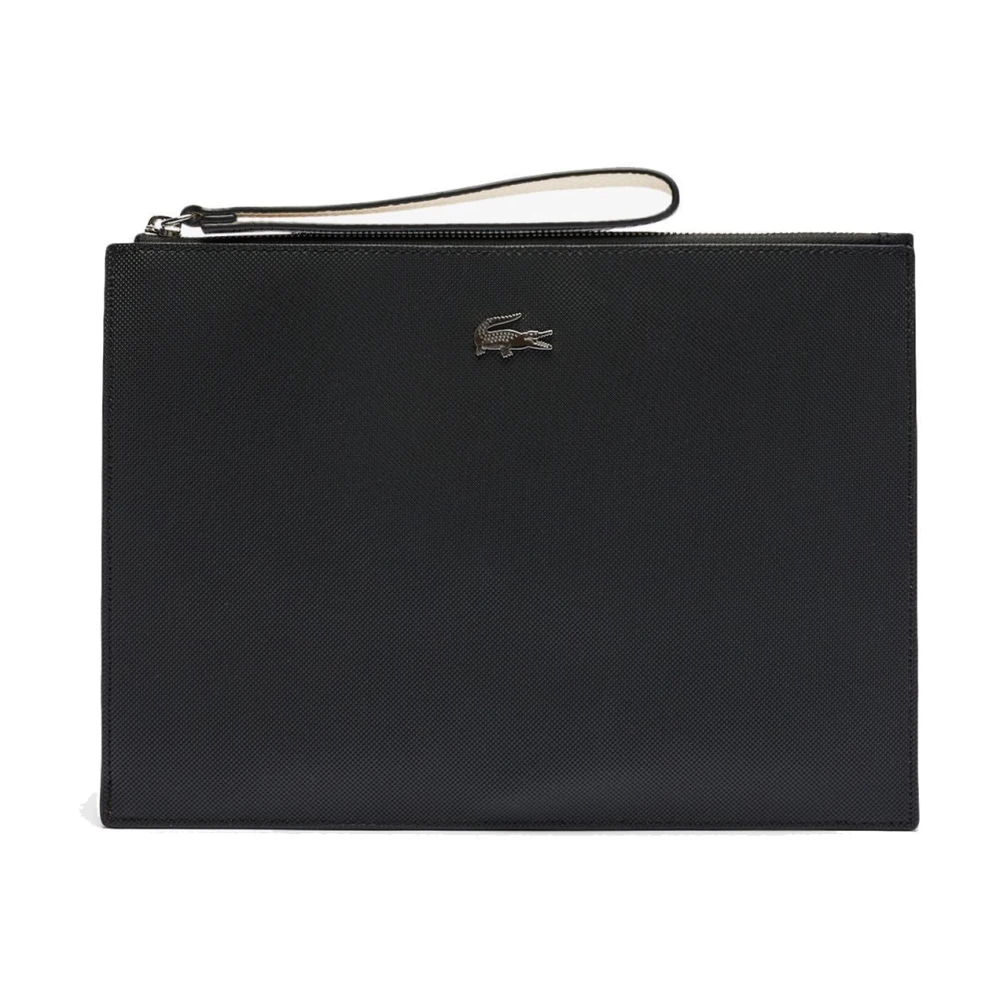 Lacoste Canvas Clutch Väska Black, Unisex