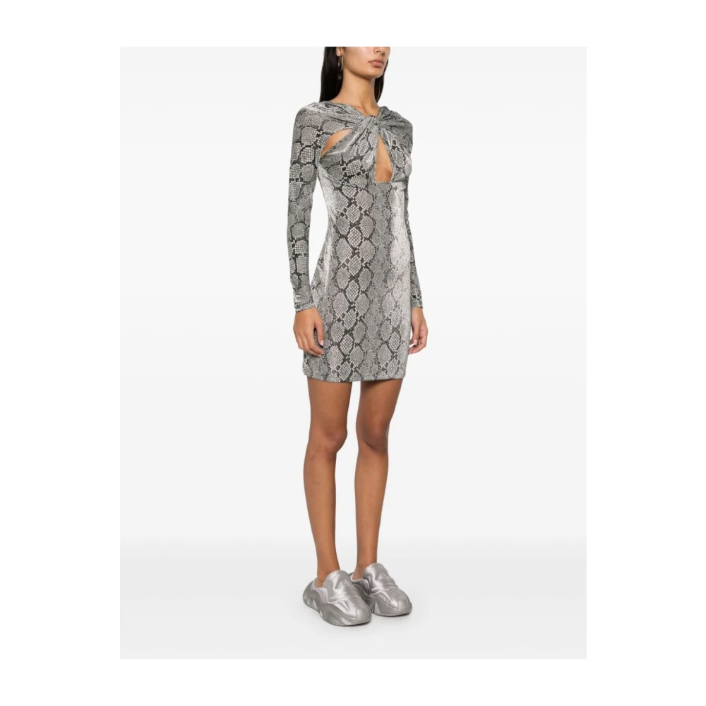 Coperni Slangenprint Cut-Out Jurk Multicolor Dames