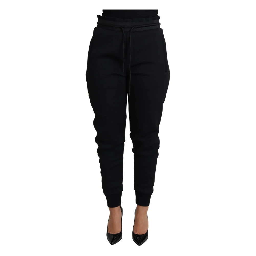 Dolce & Gabbana Women's Black Sweatpants, S, Jogger Trouser