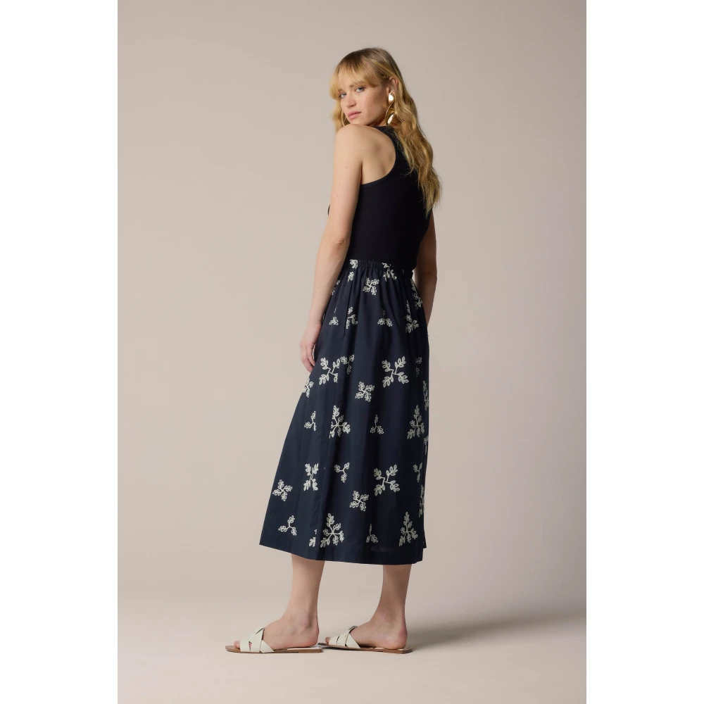 Kocca Elegante Midi Jurken voor Vrouwen Black Dames