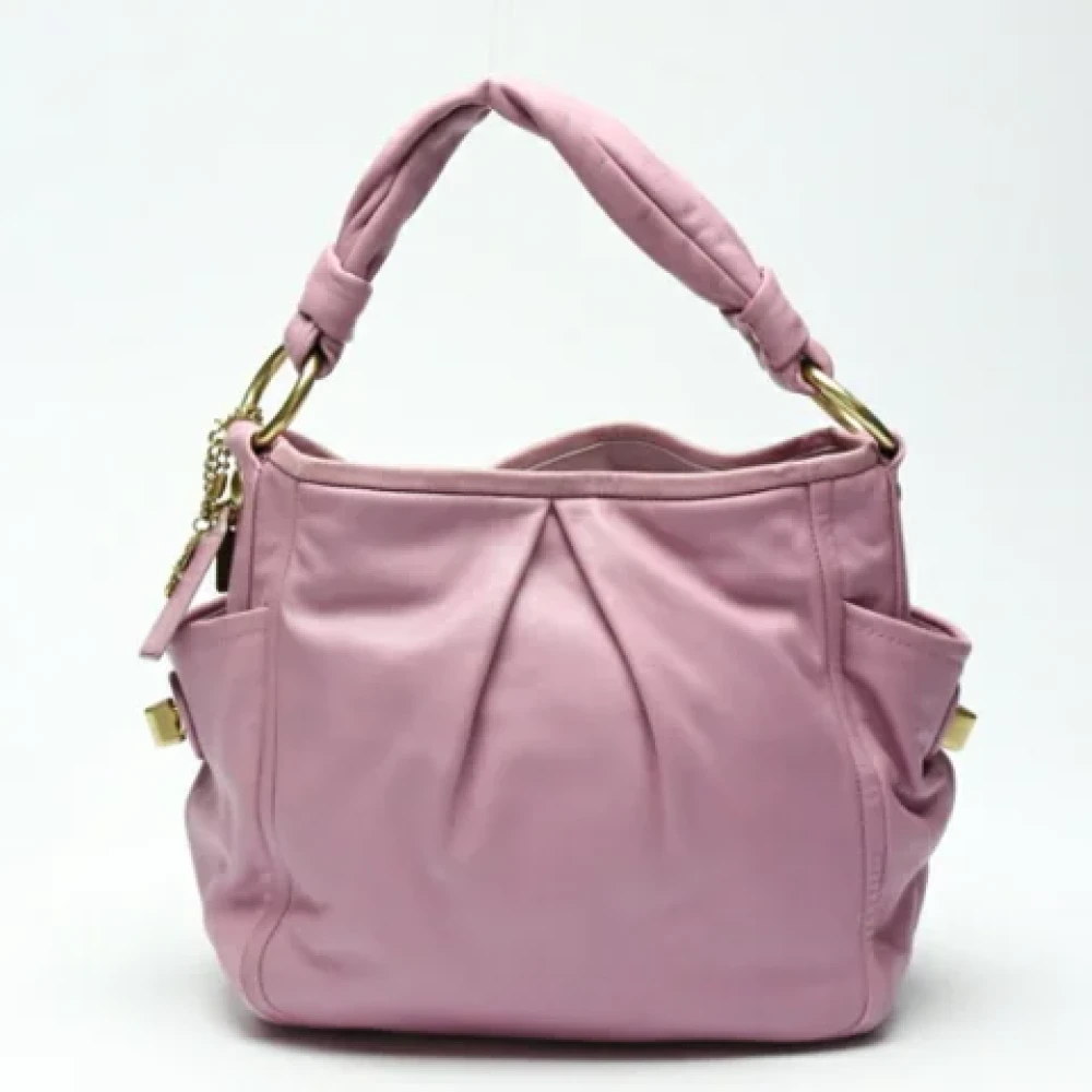 Coach Pre-owned Fabric shoulder-bags Pink Dames