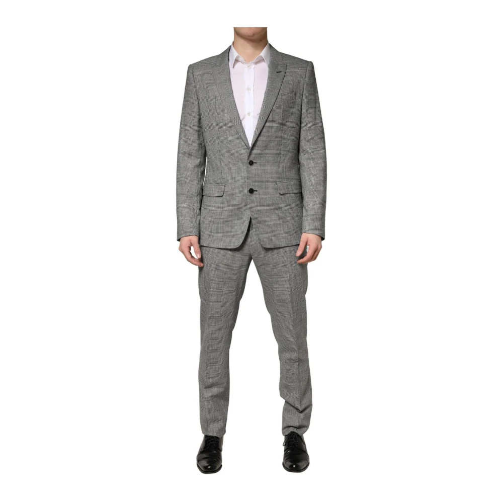 Dolce & Gabbana Men's Gray Martini Single Breasted Formal 2Pc Suit