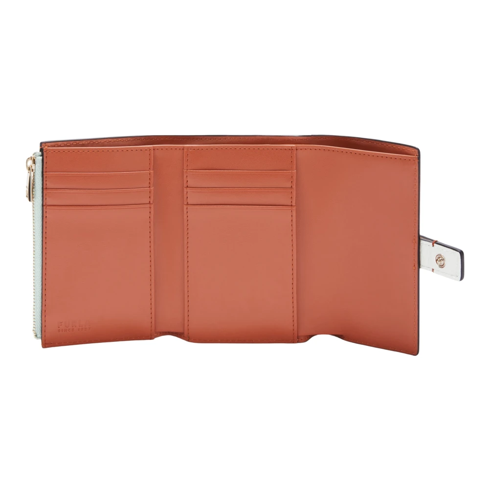 Furla Grazia Compacte Portemonnee Green Dames
