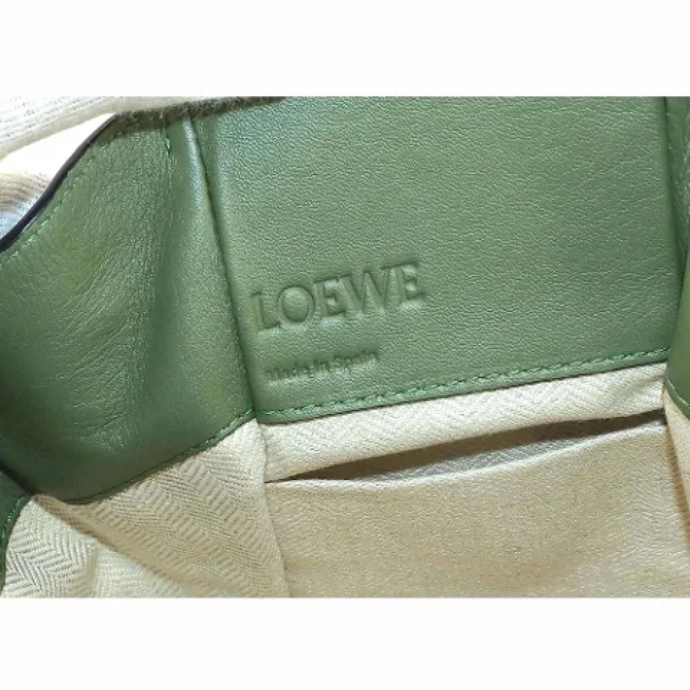 Loewe Pre-owned Leather shoulder-bags Green Dames
