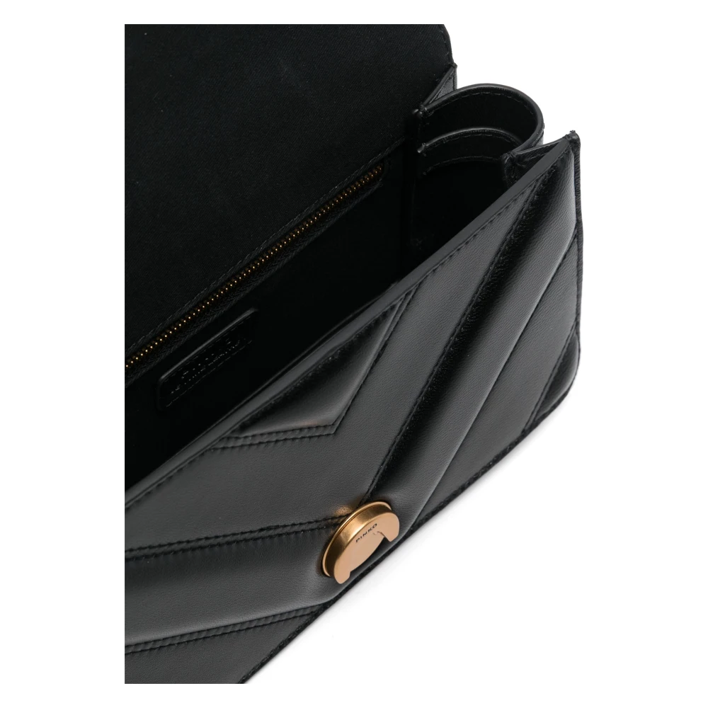 pinko Antiek Goud Liefde Mini Licht Black Dames