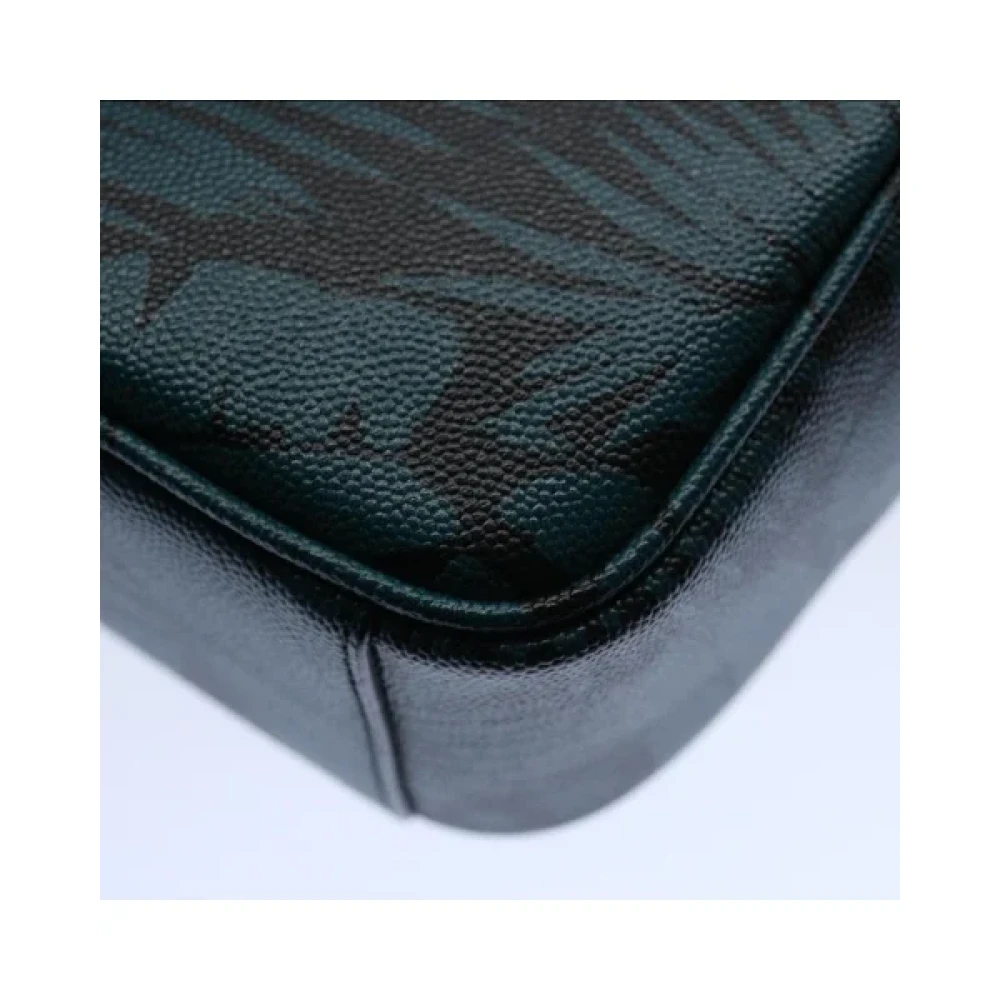 Yves Saint Laurent Vintage Pre-owned Leather pouches Blue Dames