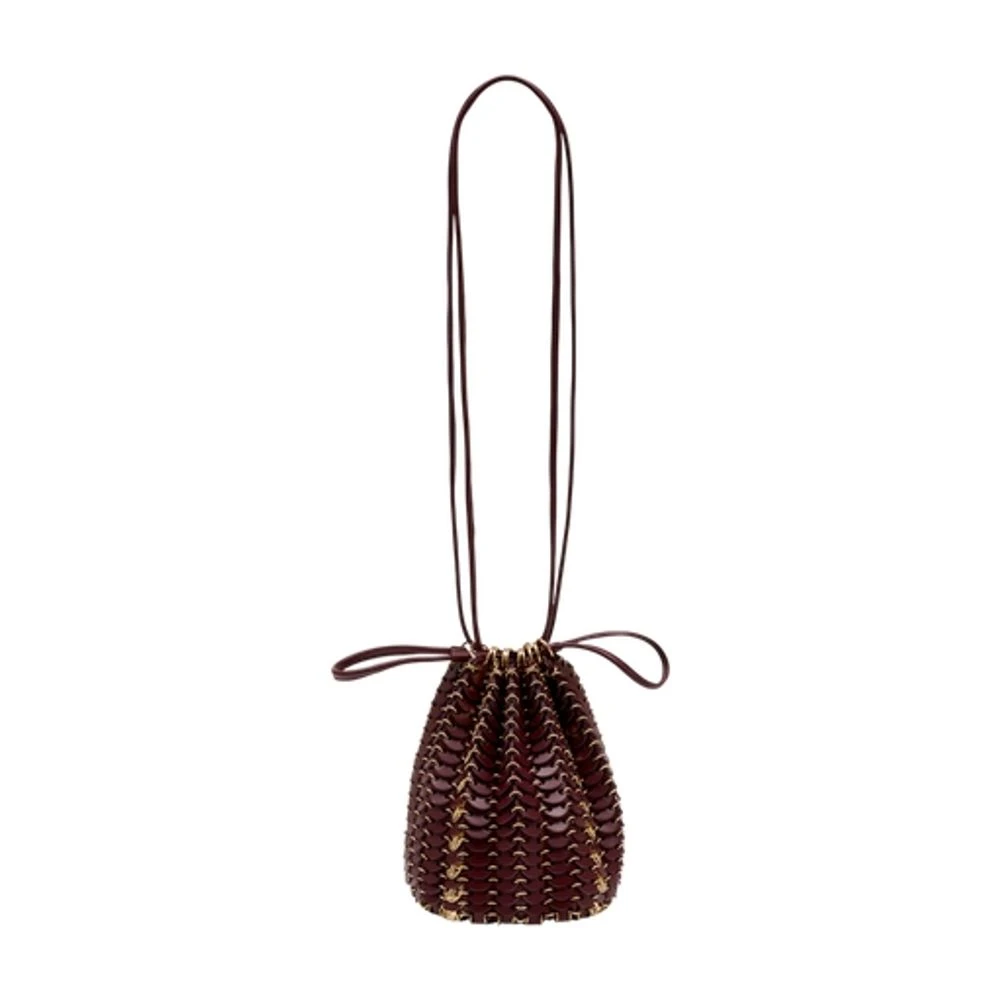 Rabanne Women's Red Iconic Discs Bucket Bag - Bucket Bags - One Size - Bags