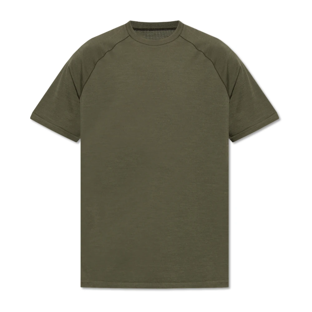Y-3 T-shirt met logopatch Green Heren