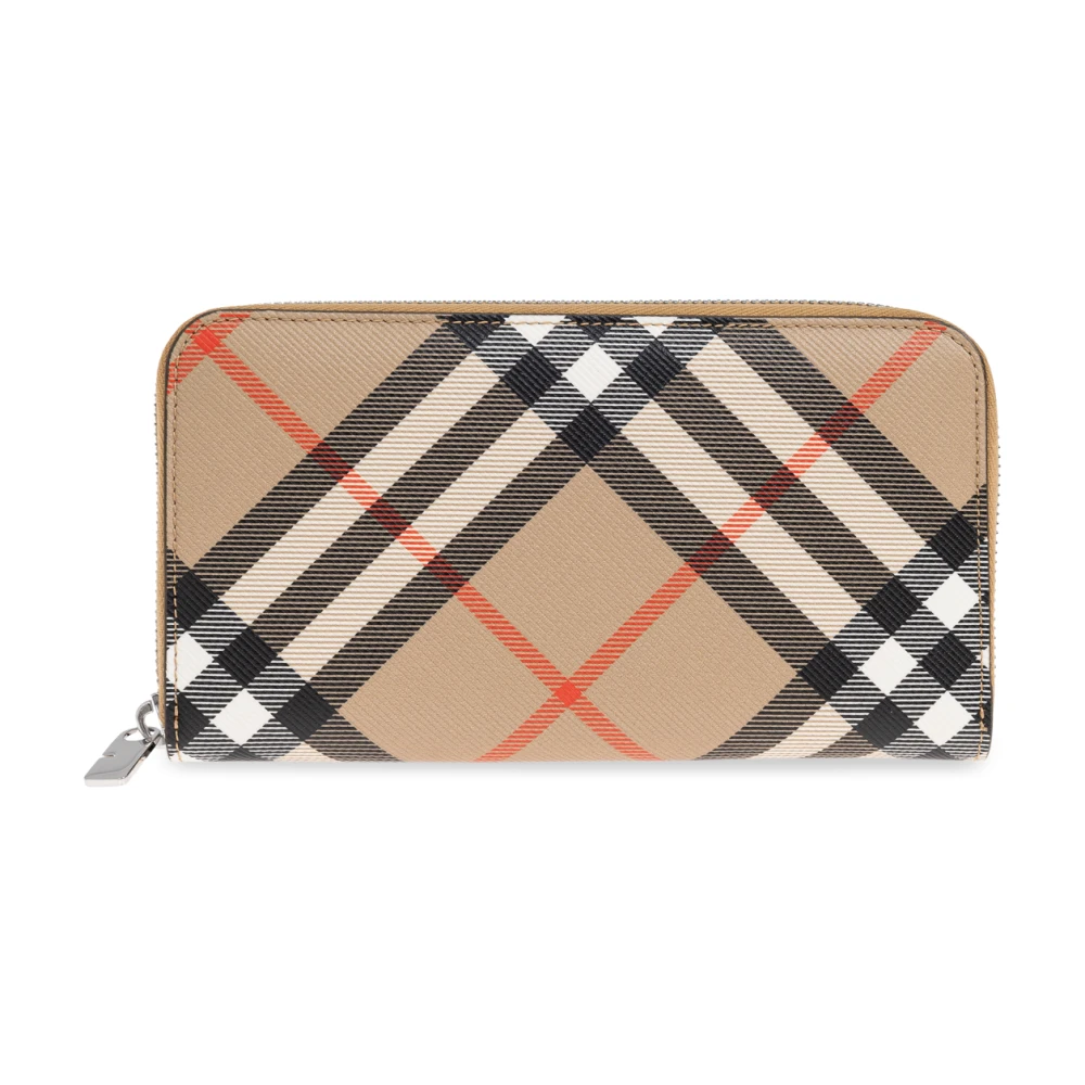 Burberry Portemonnee met ruitpatroon Beige Heren