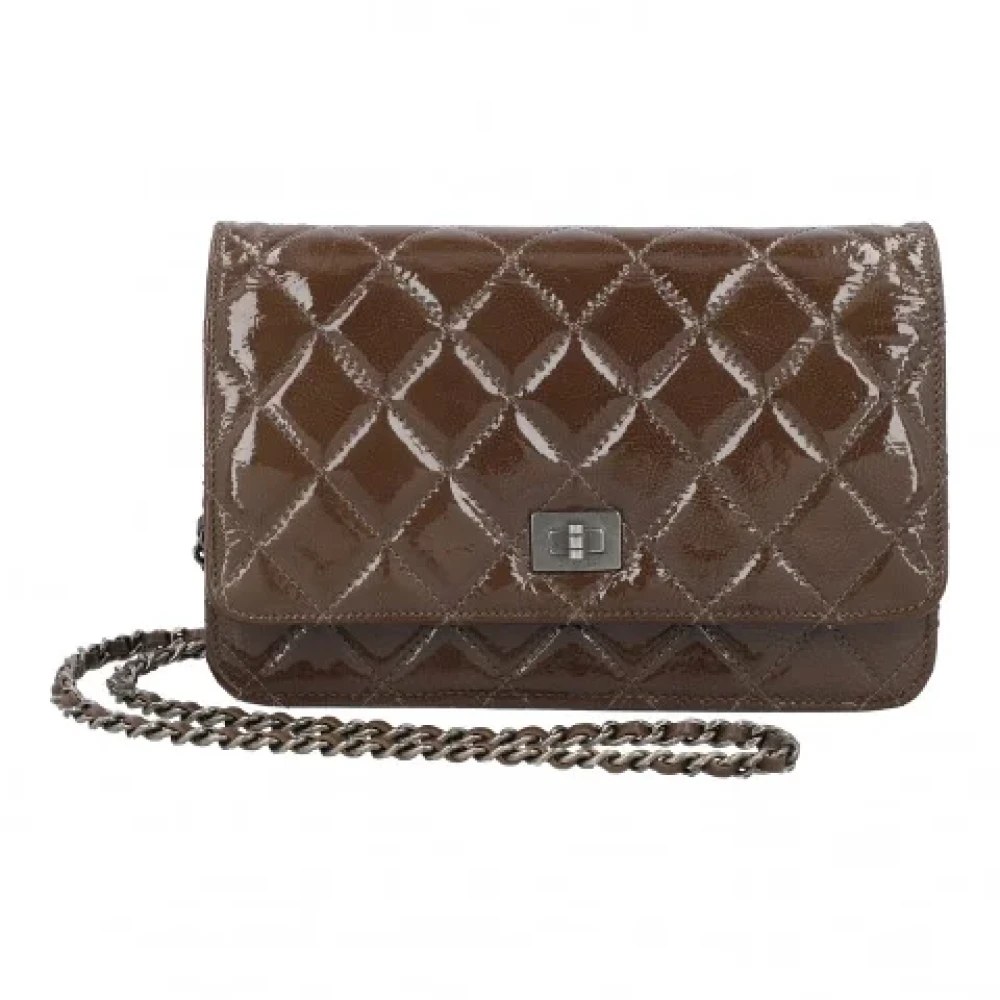 Chanel Vintage Pre-owned Leather crossbody-bags Red Dames