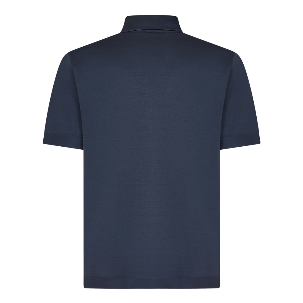Herno Navy Blauw Polo Shirt voor Heren Blue Heren
