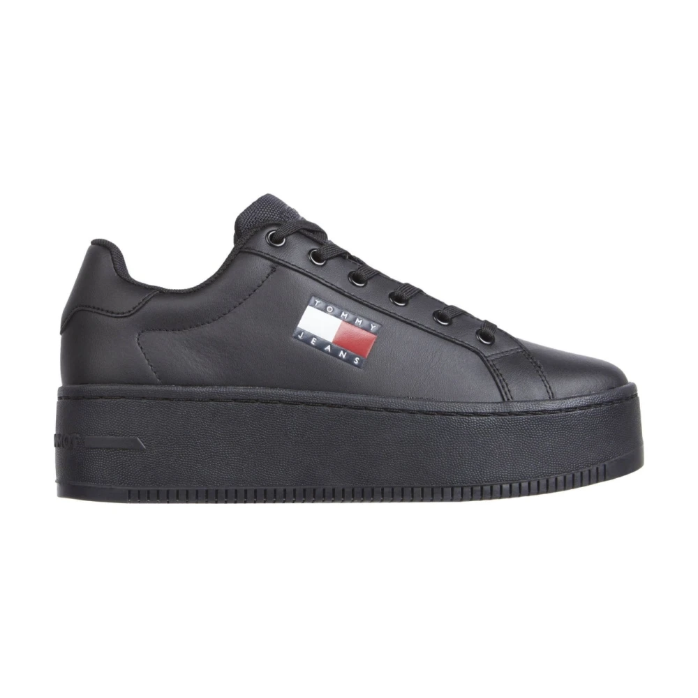 Tommy Jeans Women's Black Flatform Trainers For - Sneakers - 6 Uk - Shoes