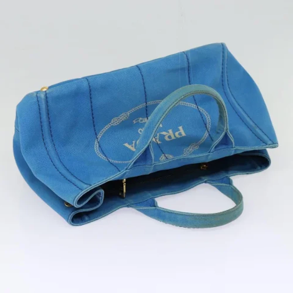 Prada Vintage Pre-owned Canvas totes Blue Dames