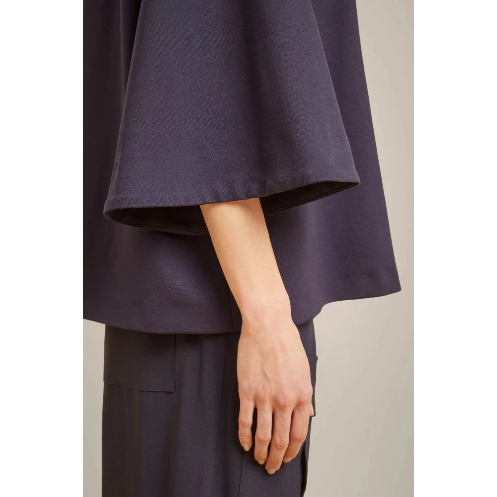 Liviana Conti Blauwe Milano Trui met Hoge Hals Blue Dames