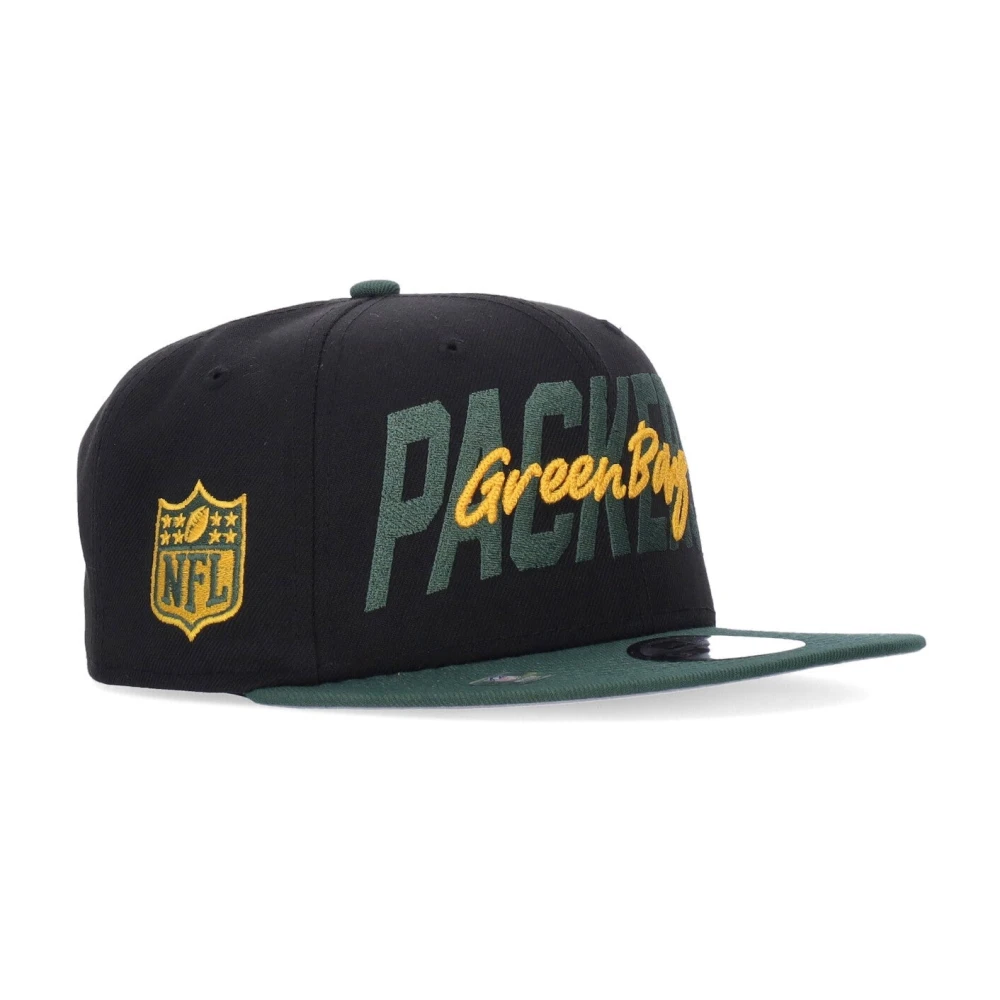 new era Green Bay Packers Platte Klep Pet Black Unisex