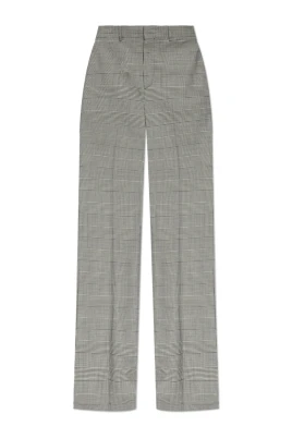 Darted Trousers i Prince of Wales-ull