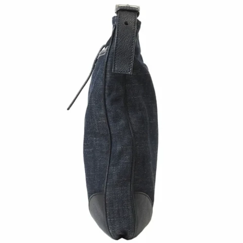 Prada Vintage Pre-owned Cotton prada-bags Blue Dames