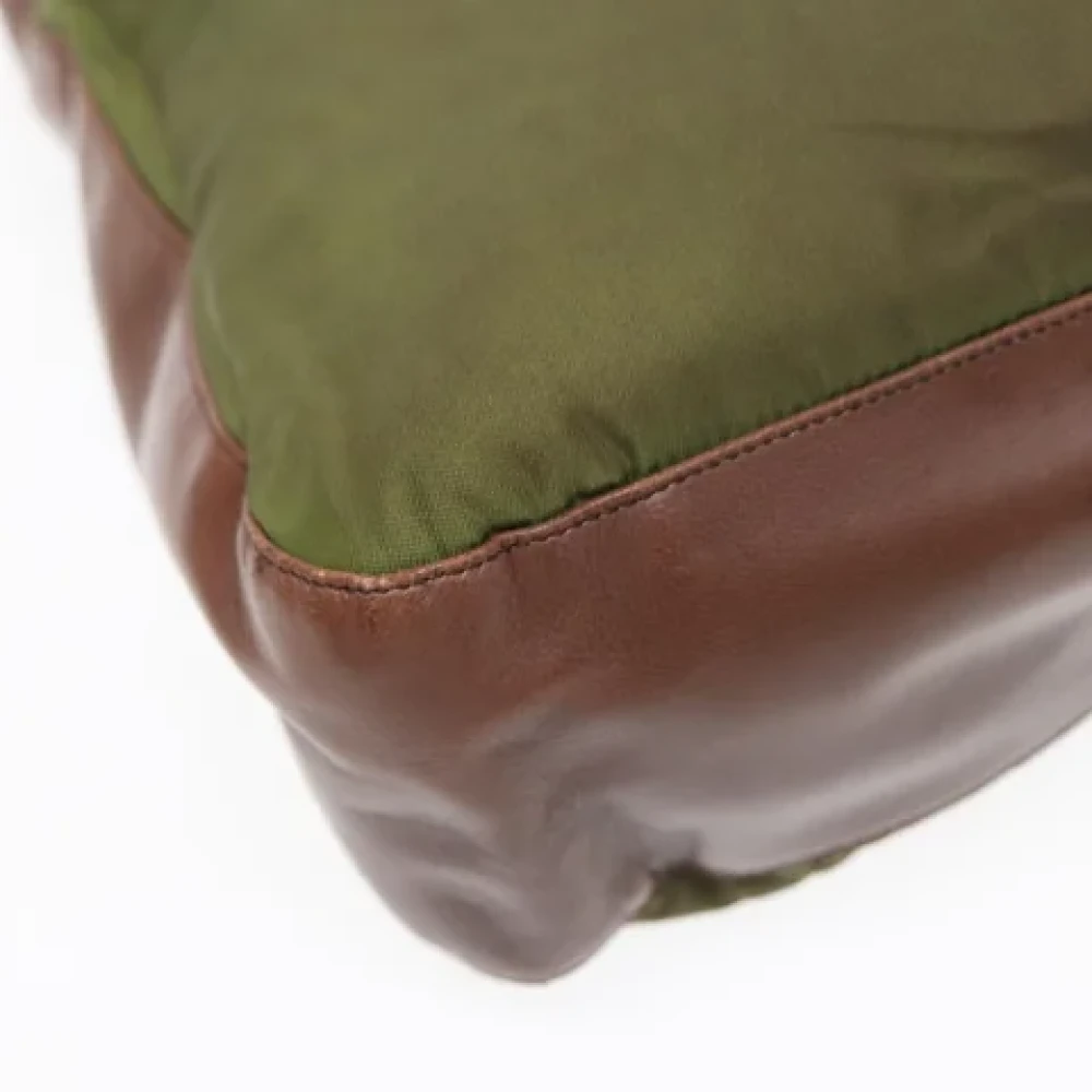 Prada Vintage Pre-owned Fabric prada-bags Green Dames