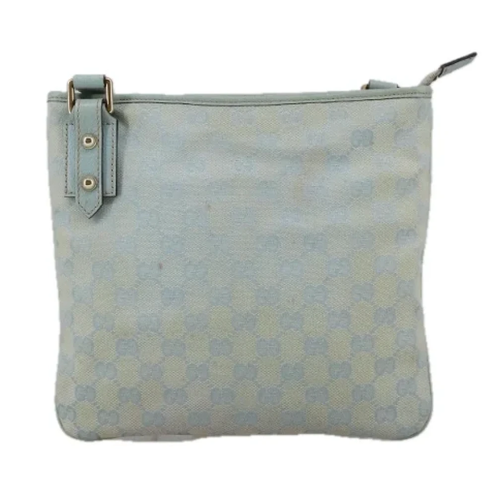 Gucci Vintage Pre-owned Canvas gucci-bags Blue Dames