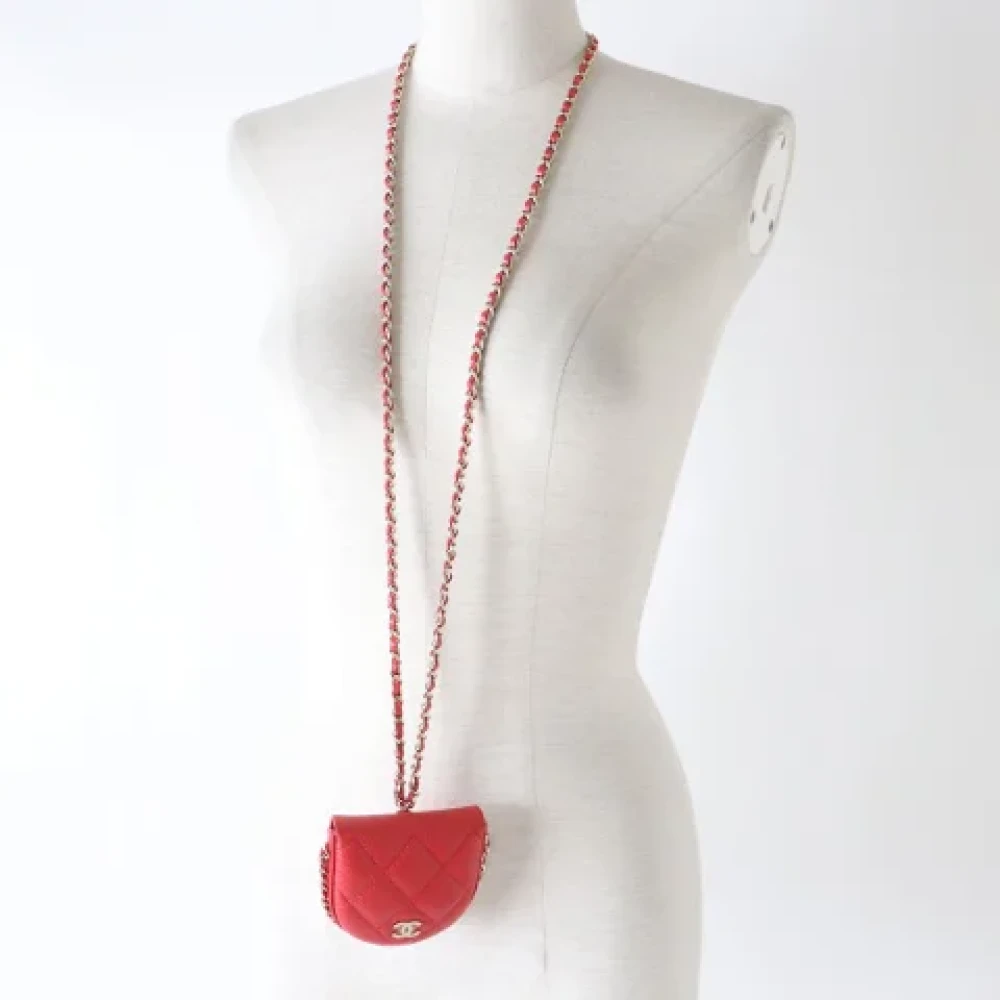 Chanel Vintage Pre-owned Leather wallets Red Dames