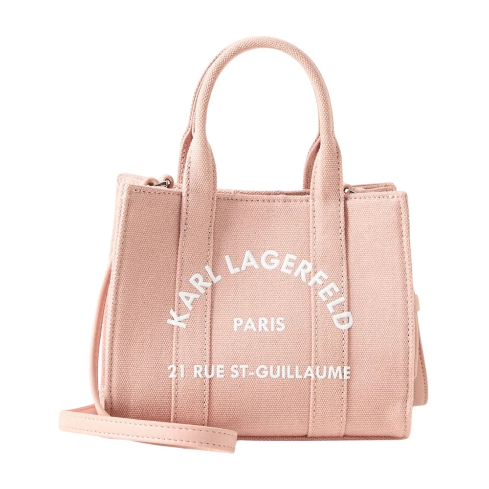 Karl Lagerfeld Pink Handbags, Female, One Size, Version Mini Du Cabas Carré