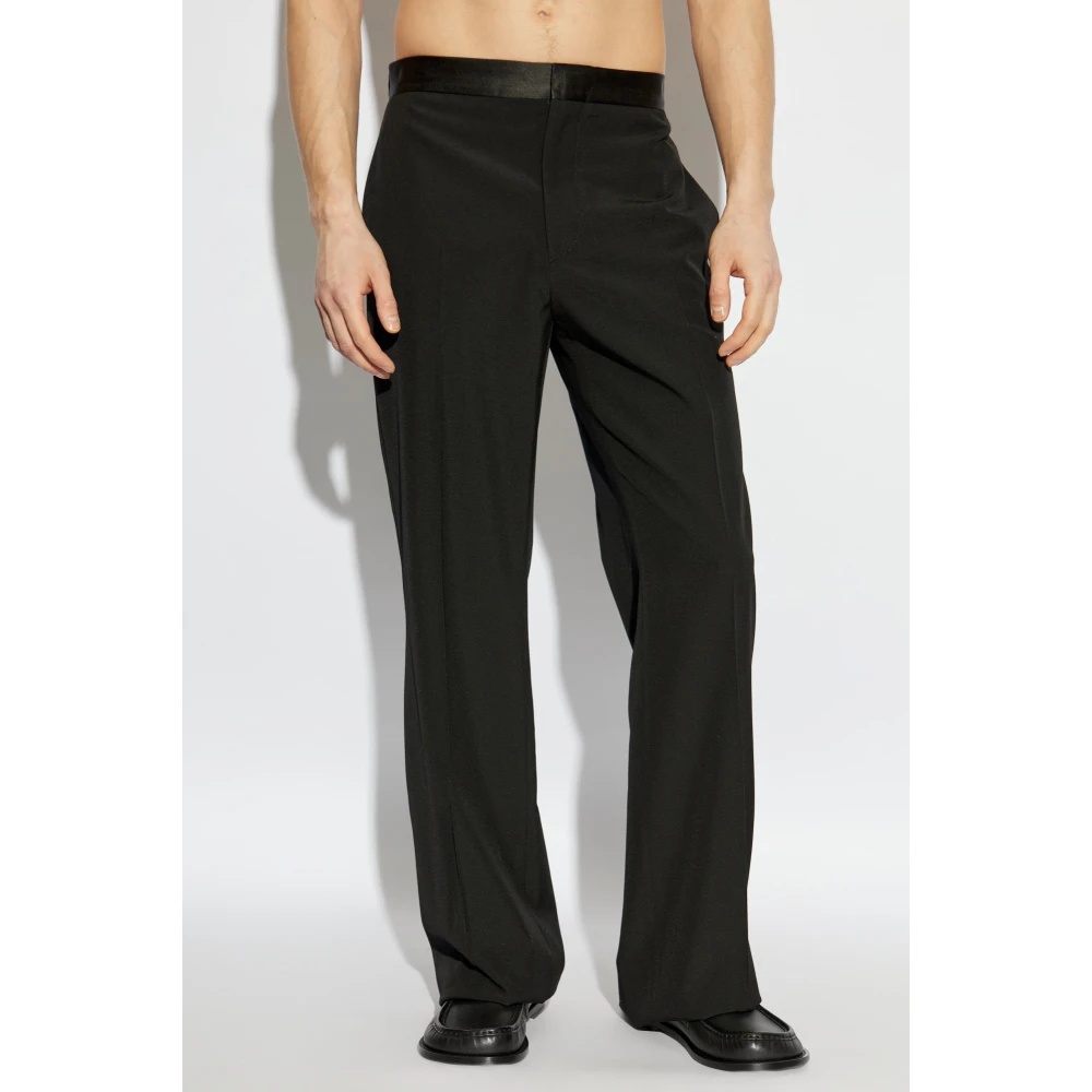 MM6 Maison Margiela Geplooide broek Black Heren
