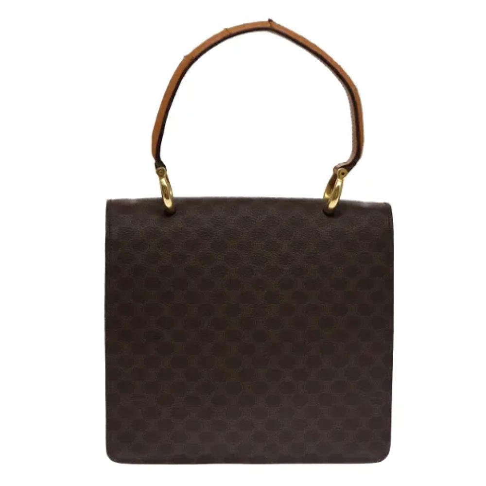 Celine Vintage Pre-owned Leather handbags Brown Dames