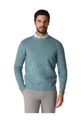 Speckled Wool Crewneck Sweater