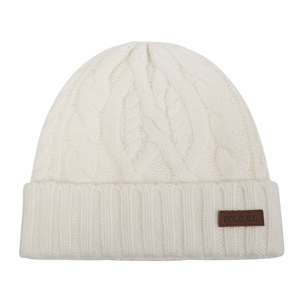 Polo Ralph Lauren Stijlvolle Beanie Muts voor Mannen White Heren