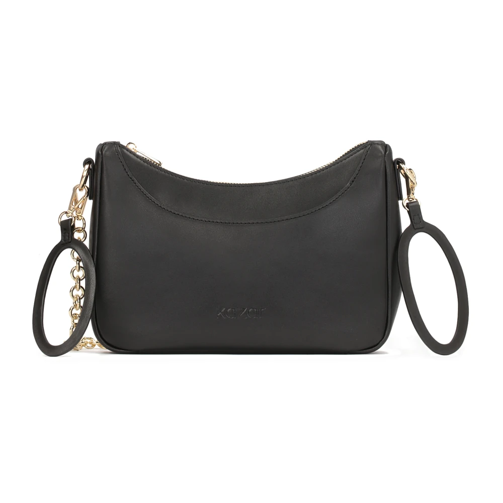 Kazar Zwarte tas aan een riem met de mogelijkheid om aan een kinderwagen te bevestigen Black Dames