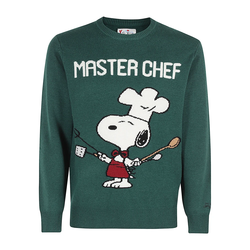 MC2 Saint Barth Casual Ronde Hals Sweater Green Heren