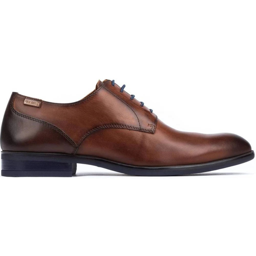 Pikolinos Mannelijk Bruin Schoenen Heren, 44 Eu, Leer, Elegante Veterschoen Voor Formele Gelegenheden