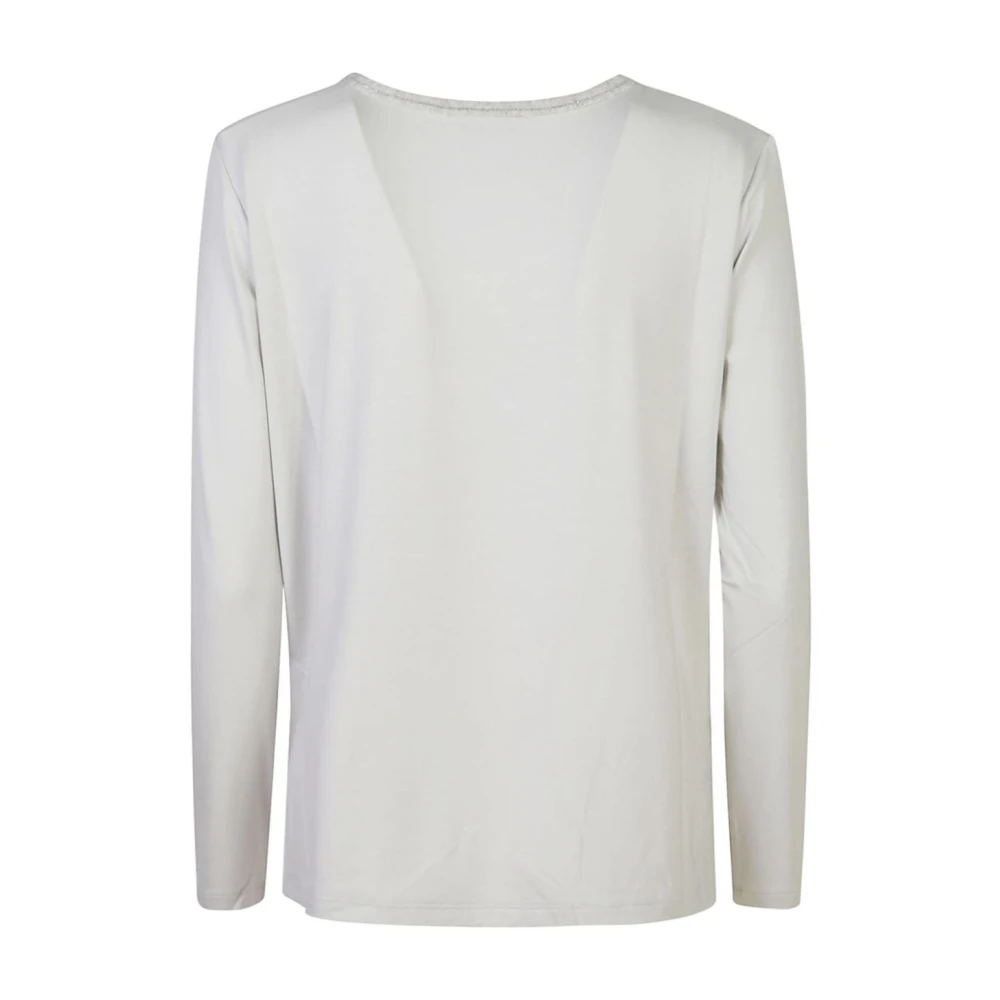 Le Tricot Perugia Grijze T-shirts en Polos Gray Dames