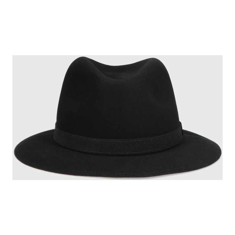 Borsalino Alessandria Vilt Land Hoed Black Heren