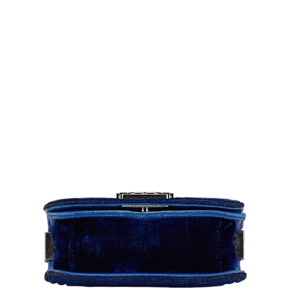 Chanel Vintage Pre-owned Leather chanel-bags Blue Dames