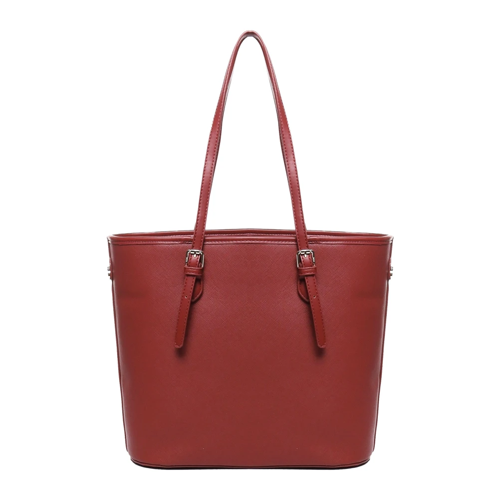 V73 Ruby Ecoleather Tote Bag met Schouderband Red Dames
