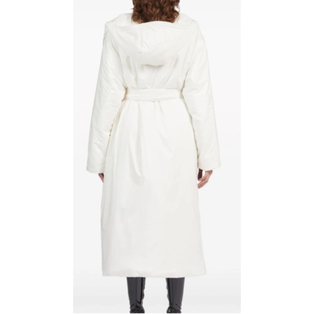 Salvatore Ferragamo Belted Coats White Dames